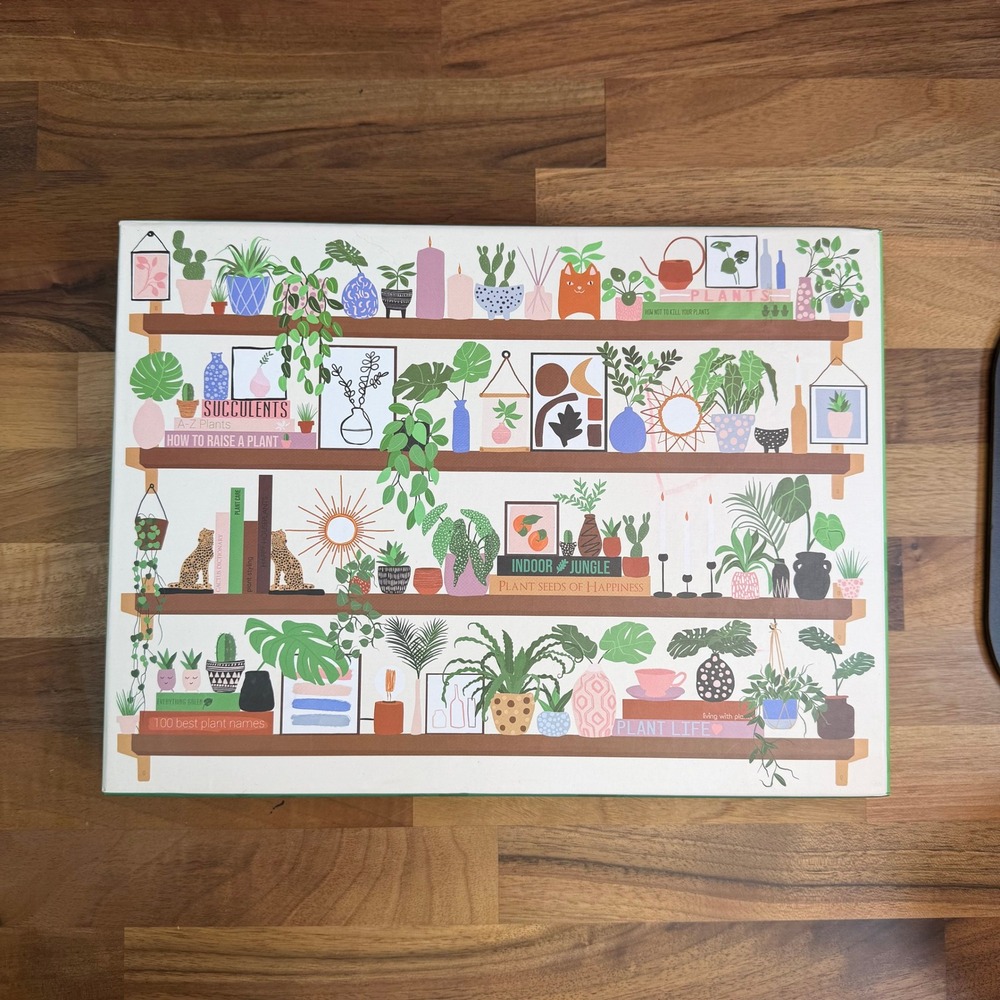 Galison Plant Shelfie 1000 Piece Jigsaw Puzzle Frankie Penwill Botanical Art